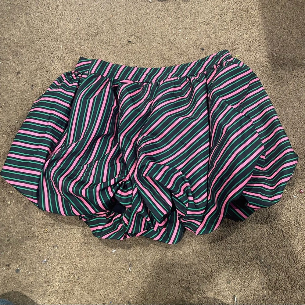 NWT Paul Tazewell Wicked Bubble Skirt X-Small Green/Pink